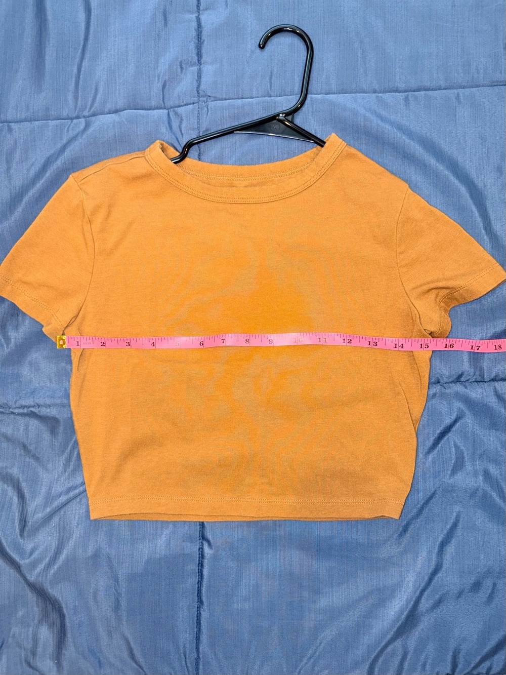 Wild Fable Brown Rust Cropped Baby Tee Short Sleeve Size Small - Picture 4 of 5
